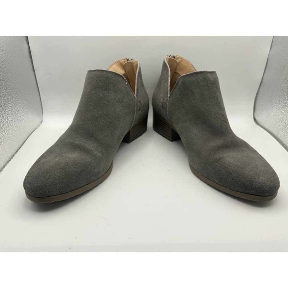 Reaction Kenneth Cole Gray Faux Suede Ankle‎ Booties Women's SZ 6.5M